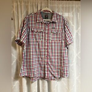 Wrangler 2 Pocket Utility Shirt, Regular Fit, S/S, UPF 40,Flex,Size 2XL, NWOT